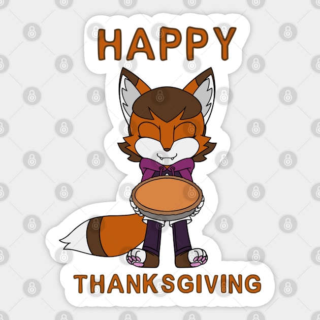 Thanksgiving Cinder Sticker by Firestorm Fox